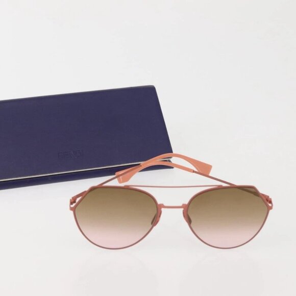 FENDI Sunglasses Plastic Pink Auth BA5954